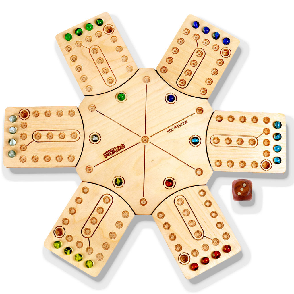 6 Player Aggravation Ludo Game | Physome Games