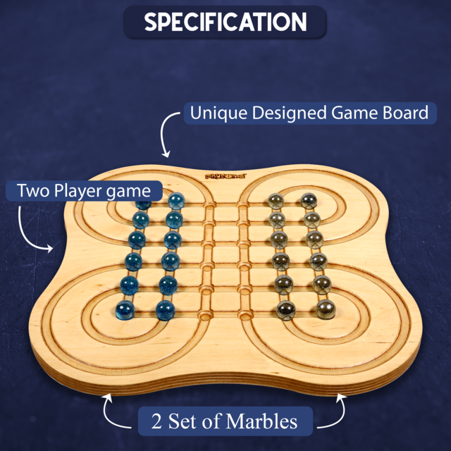 Physome Sukarta | Surakarta 2 Players Table Top Wooden Board Game