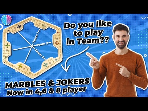 Joker and Marbles Game | 4 Player Marbles Indoor Game | Physome Games