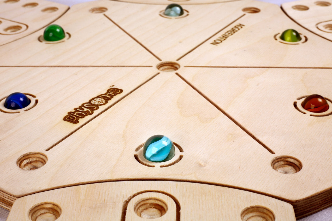 Physome Wooden Aggravation Ludo Style Family Fun Board Game (6 Player)