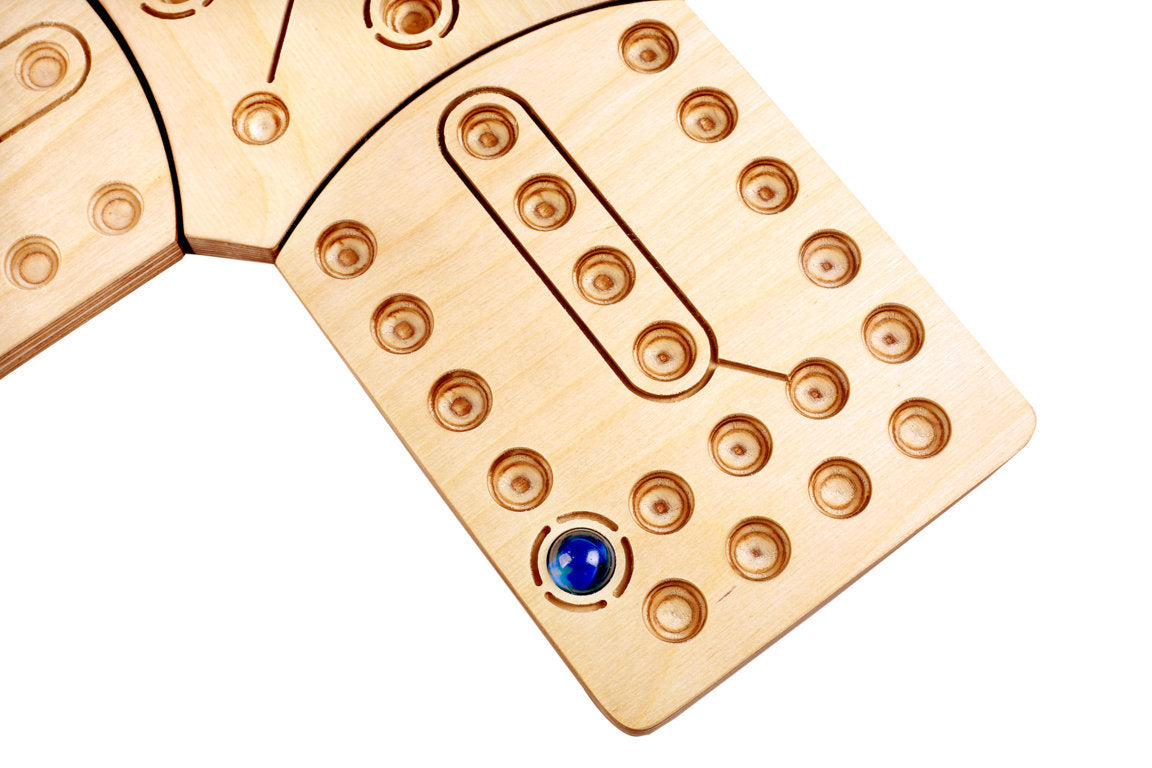 Physome Wooden Aggravation Ludo Style Family Fun Board Game (4 Player)
