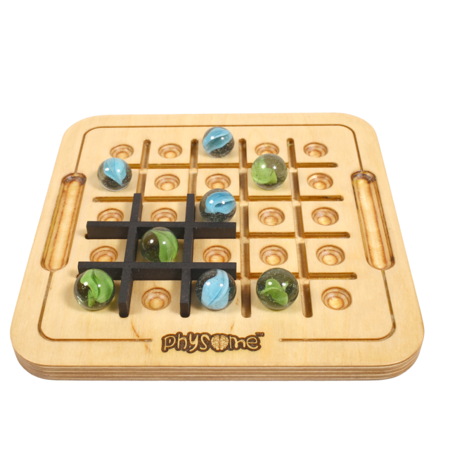 Physome Hash-Me | Tic Tac Two | 2 Players Table Top Wooden Board Game