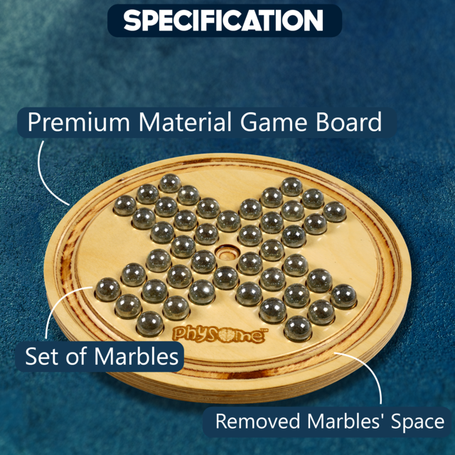 Marble Vita Brainvita Pro Board Game | Physome Games